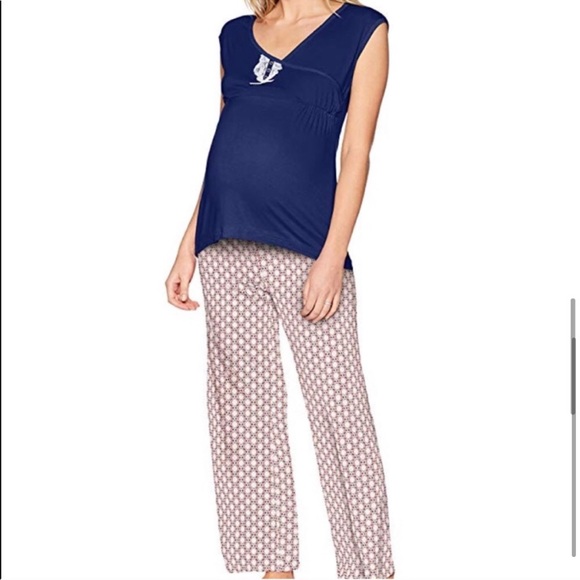 Lamaze Maternity 2pc Sleeveless Sleep Pant Set Sz XL NWT - Picture 4 of 15